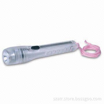 Flashlight with White LED, 4 x R6 Batteries Power